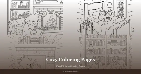 Cozy Coloring Pages: 180+ Free Printable Warm and Comforting Scenes