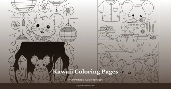Kawaii Coloring Pages: Free Printable Super Cute Japanese-Inspired Designs