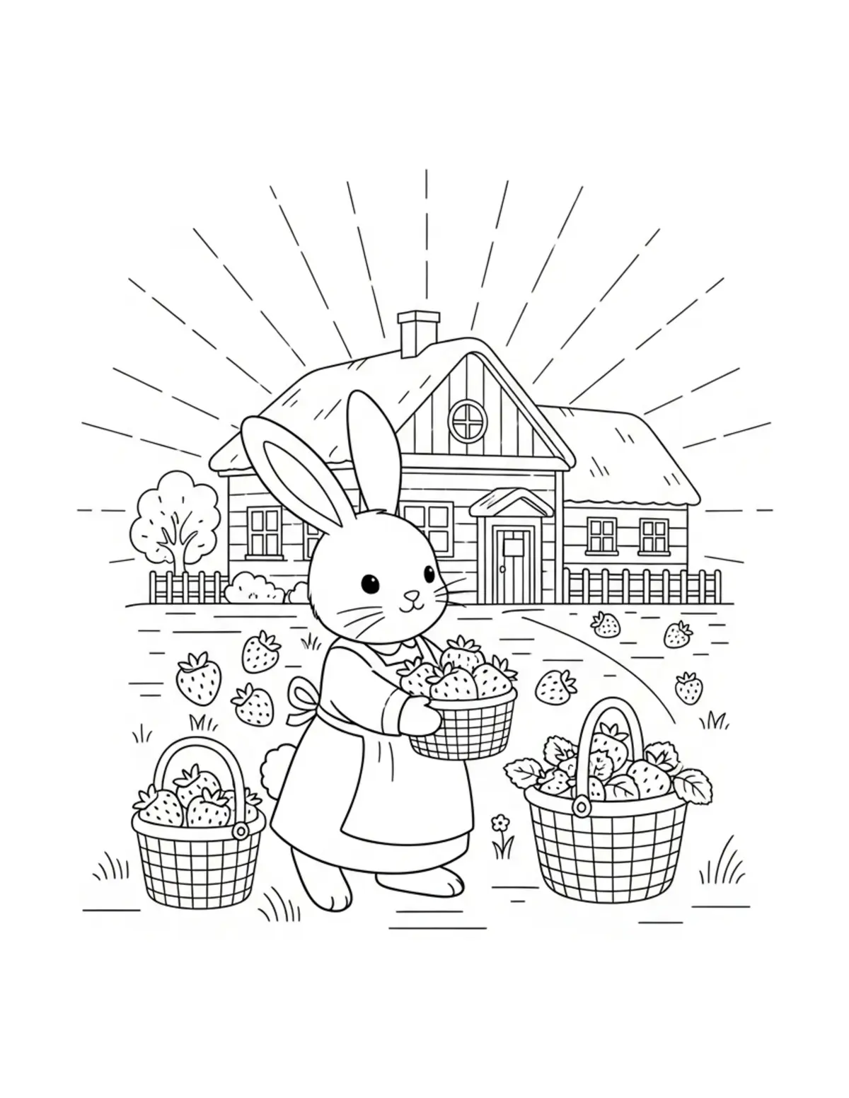 Harvest Festival Coloring Pages: Free Printable Woodland Celebration Scenes