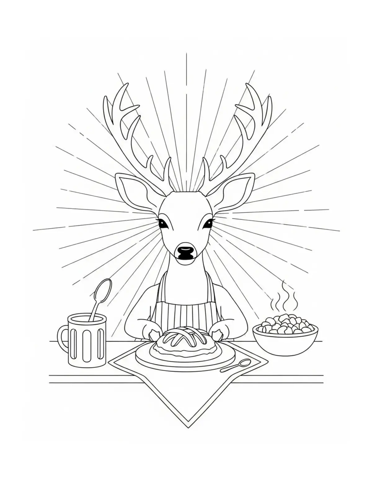 Cozy Cottage Interior Coloring Pages: Free Printable JPG Downloads