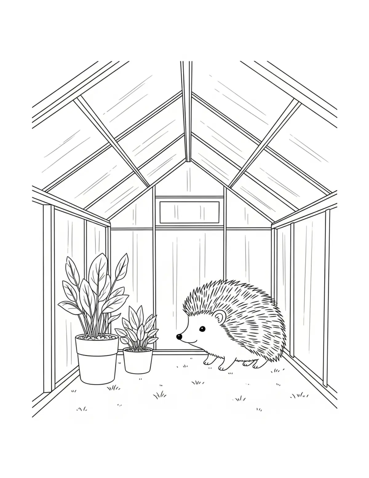 Greenhouse and Indoor Plant Coloring Pages: Free Printable JPG Downloads