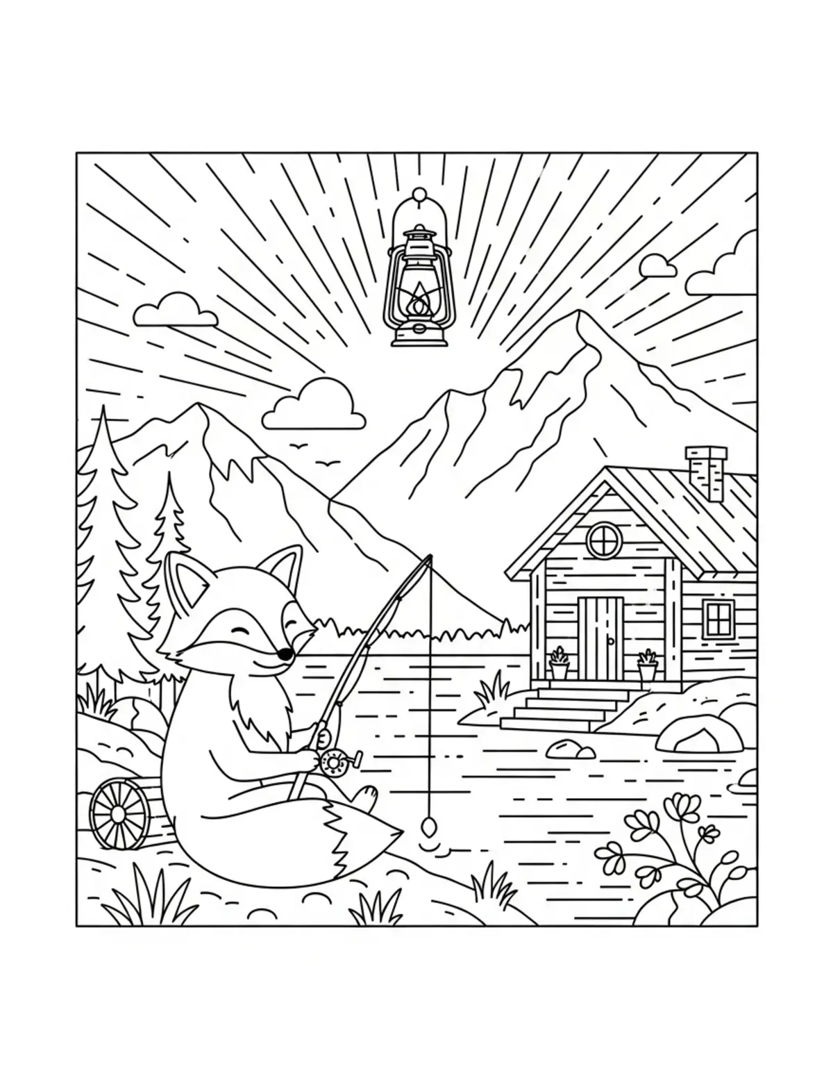 Cute Woodland Creatures Coloring Pages: Free Printable JPG Downloads