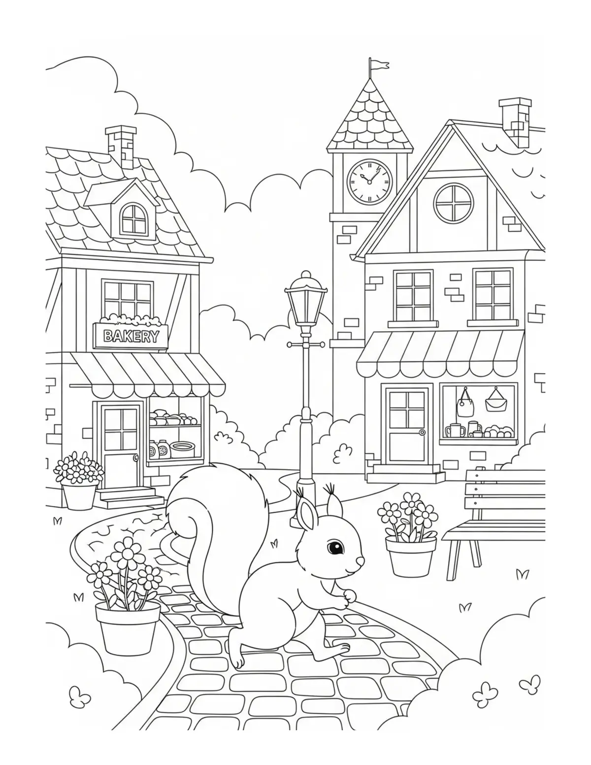 Village Life — Cozy village streets, markets, and community gathering scenes