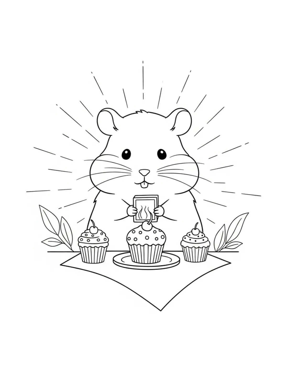 Cute Hamster & Mouse Coloring Pages: Free Printable JPG Downloads