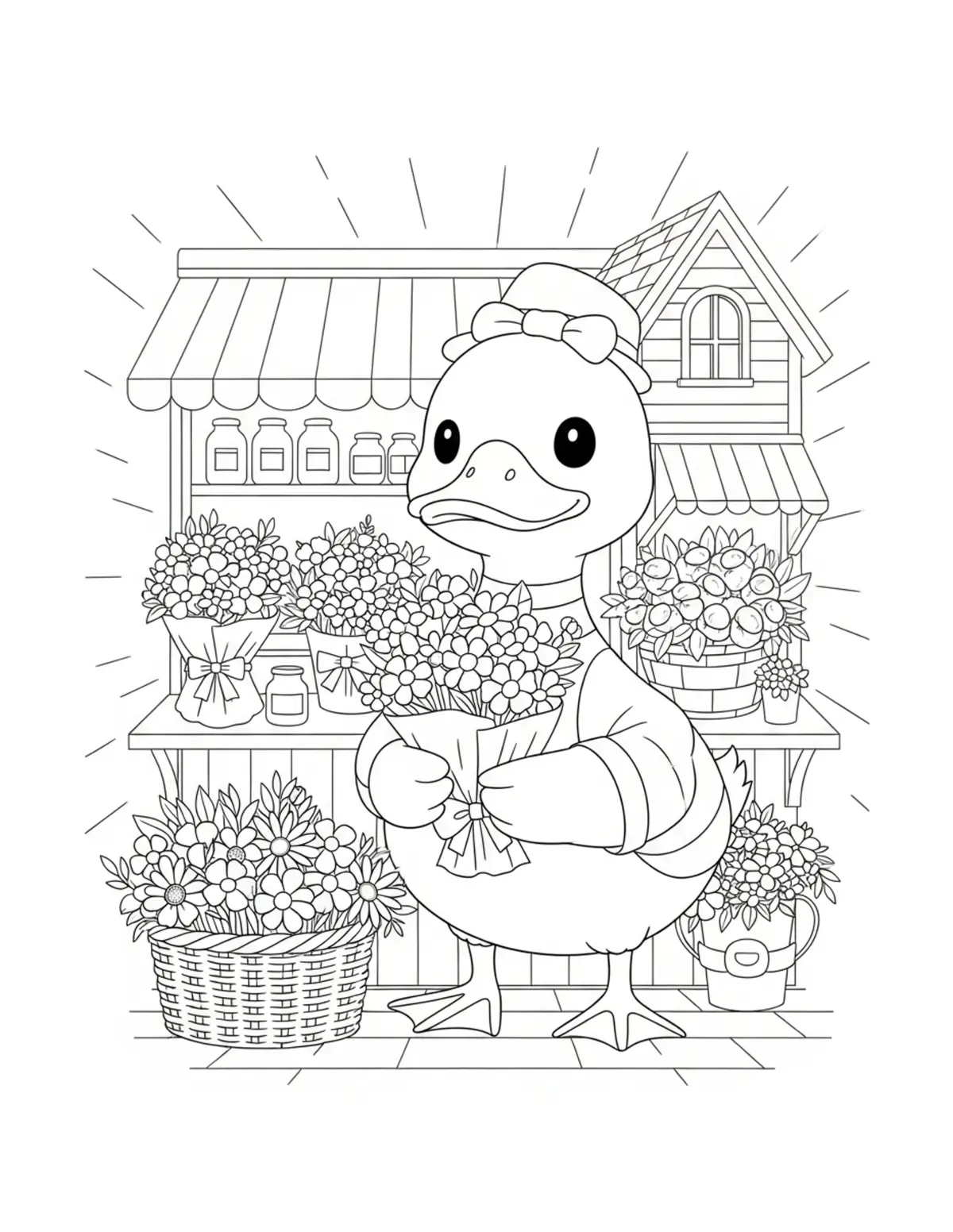 Cookie Jar Collection — free printable bakery coloring coloring page with baking theme