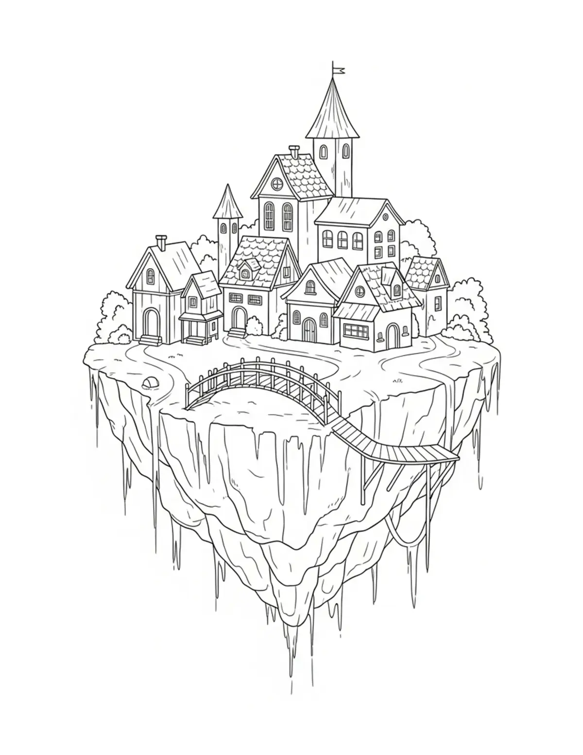 Fantasy Coloring Pages: Free Printable Magical Worlds and Enchanted Scenes