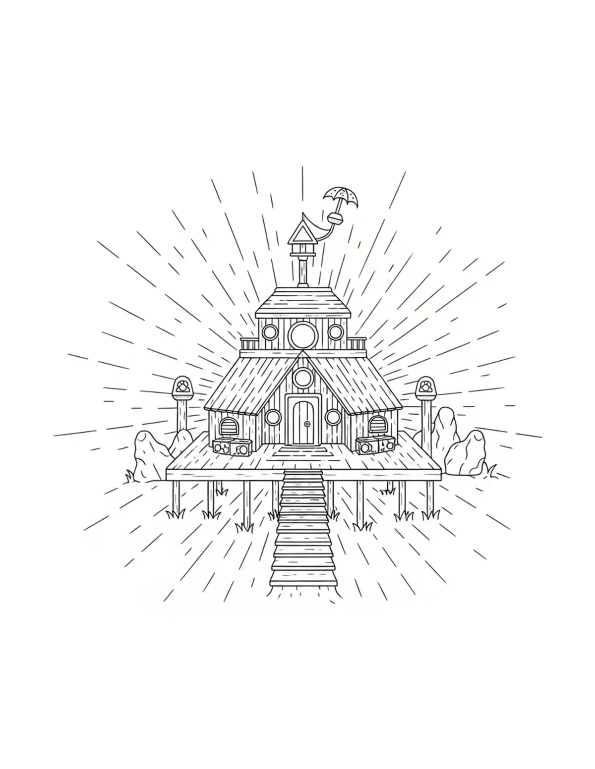 Forest Exploration and Nature Trail Coloring Pages: Free JPG Downloads